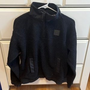Under Armor Black Fuzzy Crew Neck